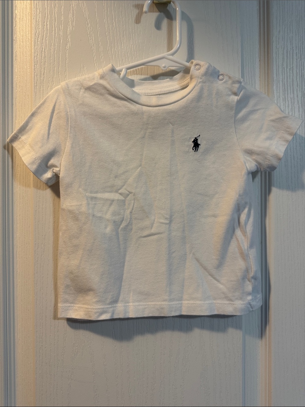 Ralph Lauren Baby Boys 12M White Logo T-Shirt